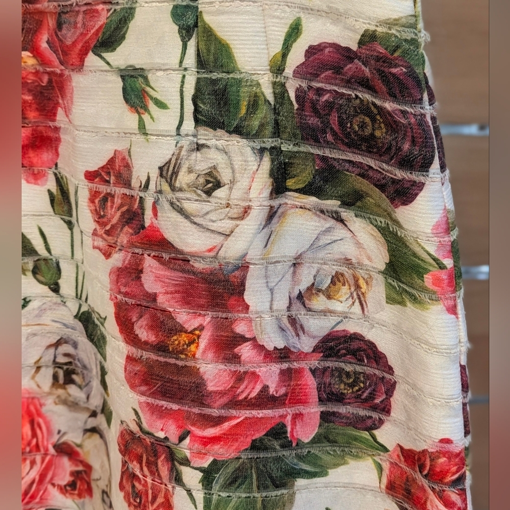 Dolce & Gabbana Feminine Floral A-Line Skirt, Size S, NWT, Knee Length - Picture 6 of 12